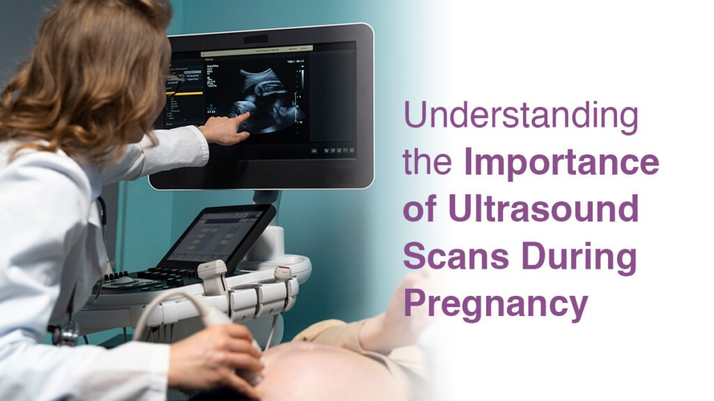 Sonography | ayuh fertility center, ahmedabad 1 Doctor performing pregnancy ultrasound scan on expectant mother at ayuh fertility centre