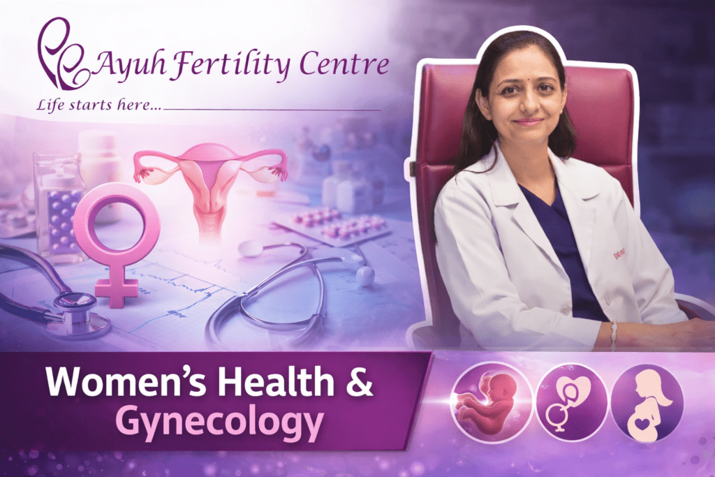Gynecologist consulting a woman for women’s health and gynecology care in a clinic.