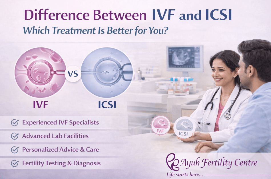 Difference between ivf and icsi: which treatment is better for you? 3 Fertility doctor explaining difference between ivf and icsi to patient in ahmedabad