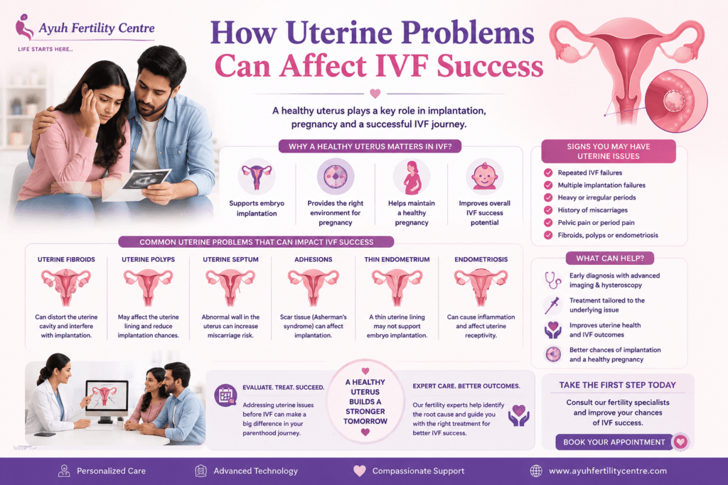 Hysteroscopy before ivf — why doctors recommend it and what to expect 3 Hysteroscopy before ivf image showing uterine abnormalities, fertility consultation, and how uterine health affects ivf success.