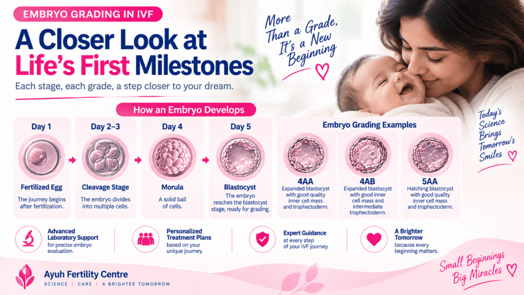 Embryo grading in ivf: what do 4aa, 5aa, 4ab & other embryo grades mean? 3 In the blog section explaining 4aa, 4ab and 5aa embryo grades