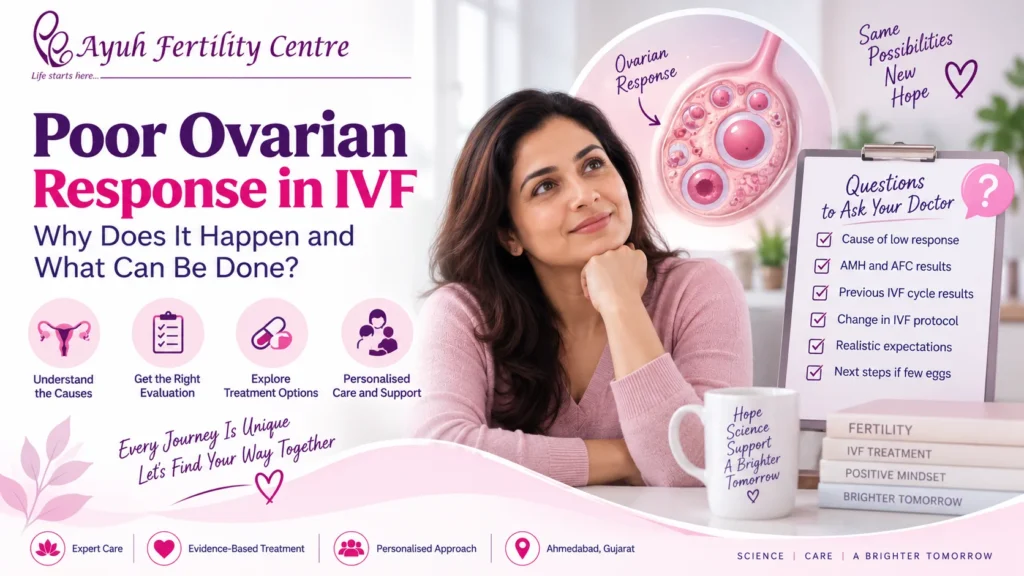 Poor ovarian response in ivf showing ovarian response, fertility evaluation and treatment options